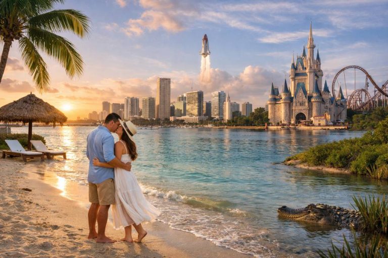 Voyage de noces en Floride : idées d’itinéraires entre plages et parcs d’attractions